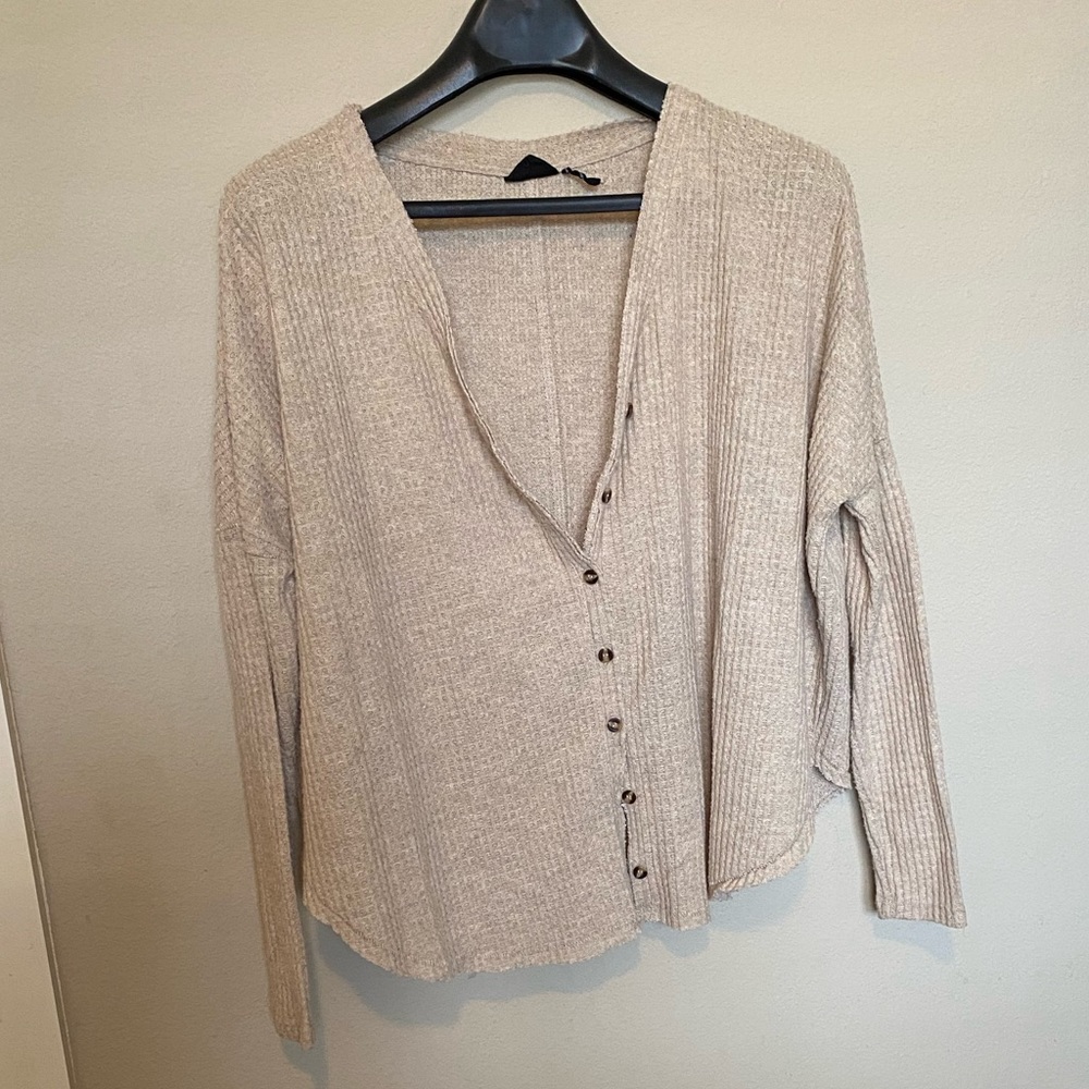 Out From Under Waffle Knit Top